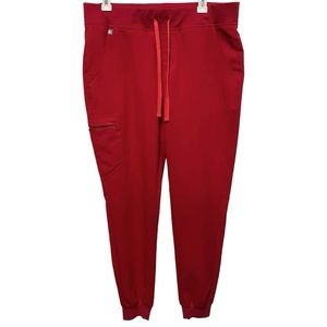 Figs Zamora jogger scrub pant red